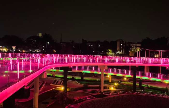 BharatRatna Atal Bihari Vajpayee Udyan Night View Pune