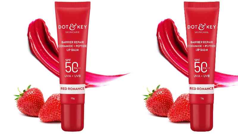 Dot & Key Ceramide & Peptide Barrier Repair SPF 50 PA+++ Tinted Lip Balm For Plump Lip