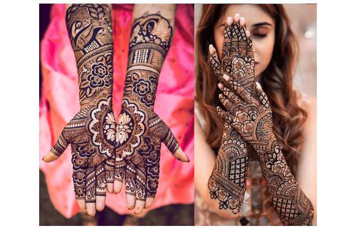 Intricate Bridal Full-Hand Henna Design