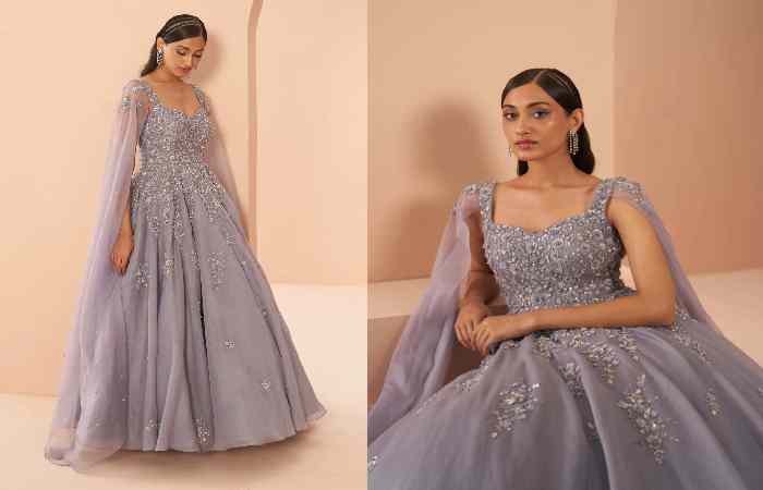 Parul Gandhi Lilac Dream Gown