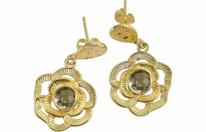 Vanya Lara Floral Drop Earrings