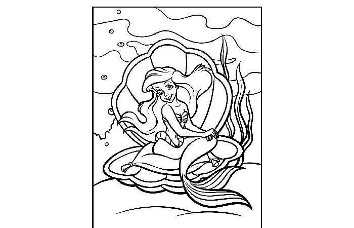 Ariel Coloring Pages 