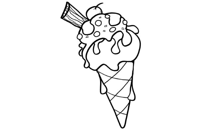 Cool Ice Cream Coloring Pages