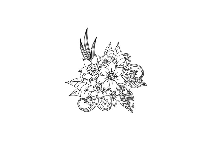 Flower Coloring Page _ Printable Flower