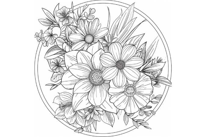 Flower Coloring Pages For Kids - Free PDF Printables