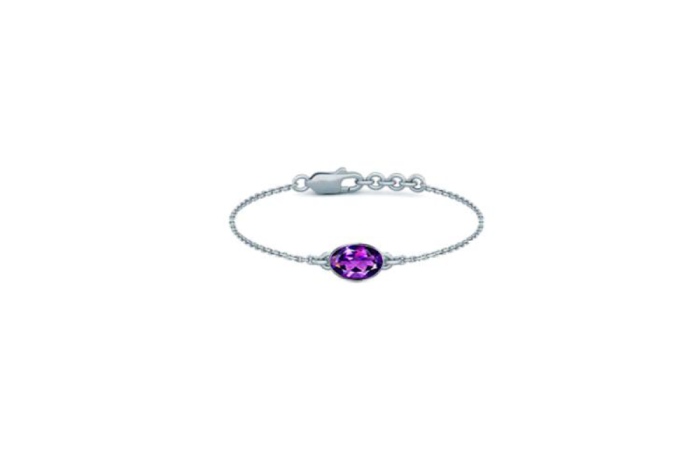 Amethyst Sterling Silver Bracelet